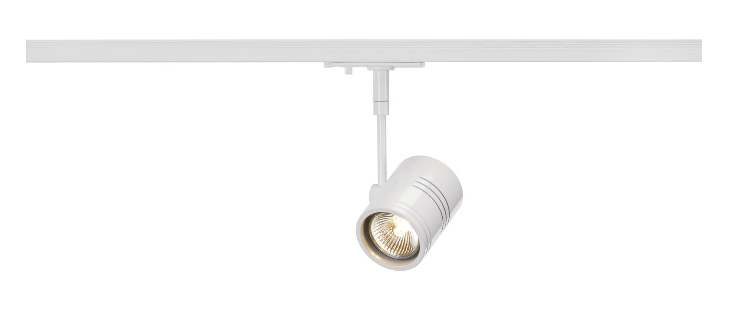 SLV 1-Phase System BIMA 1 Light/Spotlight, LED spot, Ceiling spot, Ceiling Light, Track System, Interior Lighting / GU10 50W White