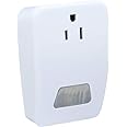 AmerTac MLC4BC Westek Indoor Plug-in Motion Activated Light Control – White, 120V 60Hz, 100 deg. Detection Zone | Wireless Motion Sensor