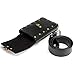 Steampunk Hiking Waist Bag Dark Brown Women's Multifunction Fashion Trumpet Postman Messenger Bag Men Belt Bag Mobile Phone Outdoor Bag (Black)