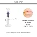 D.Bella Clear Labret Retainer, Acrylic Plastic Labret Lip Ring/Tragus/Helix/Cartilage Earring Stud Barbell for Piercing Body Jewelry Substitutes