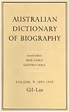 Front cover for the book Australian dictionary of biography by Geoffrey Serle