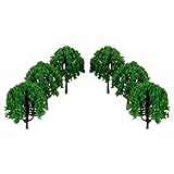 20pcs 3 inch Scenery Landscape Train Model Trees Scale 1/100--Made of Plastic Cement