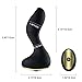 Utimi Vibrating Butt Plug Prostate Massager Anal Plug Butt Stopper with Unique Flame Shape for Men