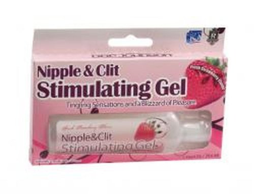 Doc Johnson Nipple and Clit Stimulating Gel, 1 oz - Strawberry