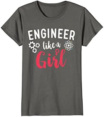 Womens Engineer Like A Girl Engineer Women Steminist T-shirt Small Asphalt