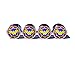 Wonder Woman Tire Valve Stem Caps - Chrome Surface - Set of Four (Style 1)