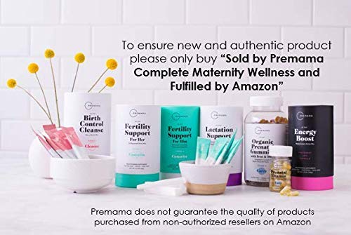 Premama Fertility Supplement for Women - Myo Inositol Powder and D Chiro Inositol, Folate (28 Packets) Prenatal Vitamins with B12 to aid Fertility, Conception & Pregnancy Health