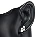 925 Sterling Silver Tribal Celtic Knots Double Spirals Ancient Symbol Tiny Post Stud Earring 14 mm