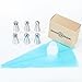 Russian Sphere Icing Nozzles and Ball Piping Tips. 8 pc Set for Decorating Cupcakes and Pastries