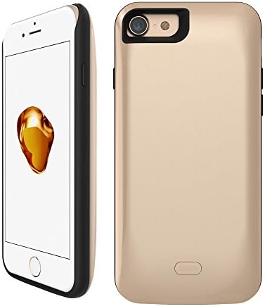 IPhone 7 Battery Case ,Ultrathin iPhone 7 External Protective Battery Case (4.7 inch)2600mAh Extended Battery Case Back Up Power Bank for iPhone 7 Back Up , Lightning Charging Port(Golden)