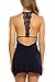 Avidlove Sleepwear Womens Chemise Sexy Nightie Full Slip Lace Babydoll Dress Navy Blue Small