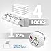 Child Proof Cabinet Locks with New Install Tool - Magnetic Child Safety Locks - Baby Proof Drawers - No Tools Or Screws Needed (4 Locks + 1 Key + Install Tool) for Easier Installation