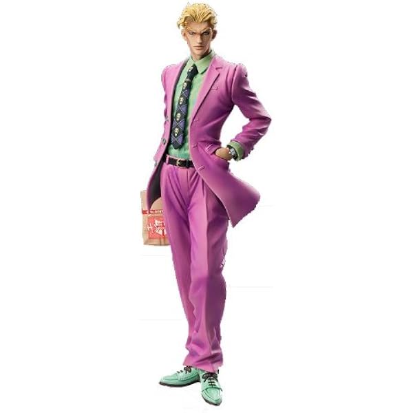Amazon Com Di Molto Bene Statue Legend Jojo S Bizarre Adventure Part Iv Yoshikage Kira Pvc Figure Toys Games