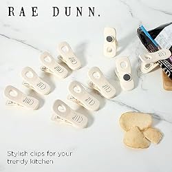 Rae Dunn 10 Pc Bag Clips with Magnet- Food