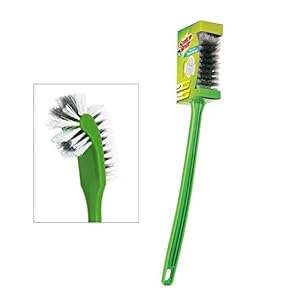 Scotch-Brite Double Sided Toilet Brush (Green,Pack of 1)