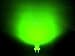 100pcs X Super Bright 5mm Flat top led Light lamp Wide Angle 120-140 deg Green