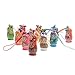 STOBOK Matryoshka Russian Dolls Key Chains Nesting Doll Key Rings for Handbag Mobile Phone Backpack,Pack of 12