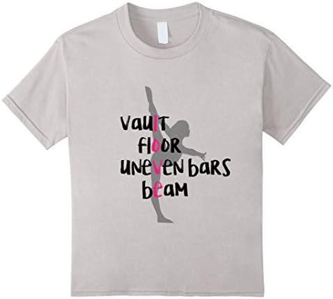 unisex-child Cute Gymnast Clothing T-Shirt - Unique Gymnastics Gift 10 Silver