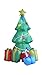 5 Foot Inflatable Christmas Tree with Gift Boxes Yard Garden Decoration