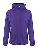 Meaneor Women's Long Sleeve Zip Up Hoodie Waterproof Rain Jacket Venture Jacket