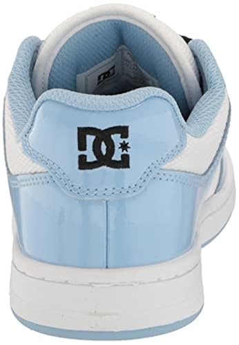 DC Women's Manteca Casual Skate Shoe, Blue/White/Black, in