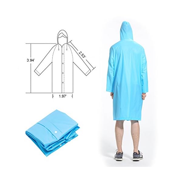 ArunnersTM-Raincoats-Men-Women-Waterproof-Rainwear-Long-Rain-Poncho-With-Hood-Fruit-Color