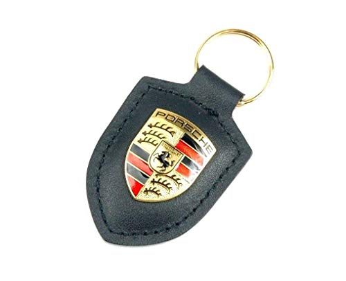 Porsche Crest Key Ring - Black - //coolthings.us