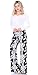 Popana Damask Palazzo Pants - Made In USA, Black, X-Large