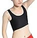 Breathable Super Flat Les Lesbian Tomboy Compression 3 Rows Clasp Chest Binders (Small, Black)