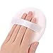 Large Loose Powder Puff, 4.13 Inch Powder Puff for Body Powder, Ultra Soft Velour Body Puff with Ribbon, 2pcs, White, Round