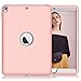 iPad Pro 10.5 Case, AOKER Three Layer [New] Heavy Duty Shockproof High Impact Resistant Armor Defender Full Body Protective Case for Apple iPad Pro 10.5 inch 2017 Released Tablet (Pink Grey)