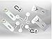 10 Shirt Collar Extenders (4 Type) White