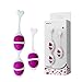 Angel Kiss Kegel Exercise Kit for Women - Dual Weighted Ben Wa Balls with String for Kegel Exercises for Bladder Control and Pelvic Floor Enhance Elasticity of The Vaginal Muscles - Pink