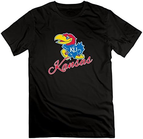 JMHLY Men's Kansas Jayhawks Logo Tshirts Black