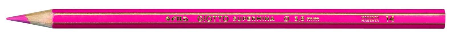 Giotto Supermina Coloured Pencils - Set of 12 magenta