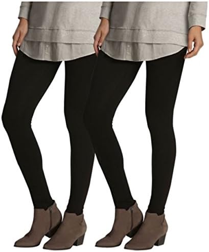 Felina Ladies' Lightweight Legging 2-Pack (X-Large, Black)