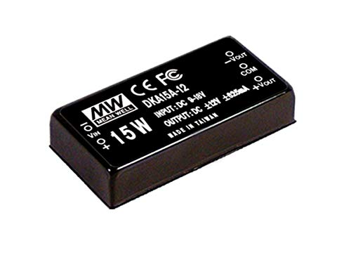 MEAN WELL DKA15A-05 -/+5V -/+150~-/+1500mA 15W DC-DC Regulated Dual Output Converter DC/DC Converter