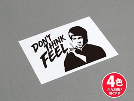 Amazon Don T Think Feel 考えるな 感じろ ステッカー ブルースリー Bruce Lee アイドル 芸能人グッズ 通販