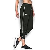 Under Armour Women's Favorite Slim Leg Jogger Pant, Artillery Green/Metallic Silver, Medium