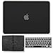 GMYLE MacBook Air 13 Inch Case A1466 A1369 Old Version 2010 2017, Storage Bag Pouch for Travel and Keyboard Cover 3 in 1 Set (Black)
