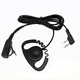 Heyrtz Two-Way Radio Earpiece Headset with PTT Mic and Soft Comfort Fit for Long Wear & Crystal Clear Sound Quality - Baofeng Walkie Talkie UV-5R UV-3R Plus UV-B5 UV-B6 UV-89 BF-666S BF-777 BF-888S