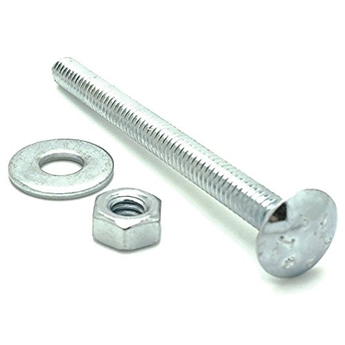 SNUG Fasteners (SNG337) 100 Qty 3/8-16 x 3" Long Carriage Bolts Set w/Nuts & Washers