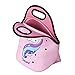 Birsppy Unicorn Lunch Box for Girls, Durable Kids Lunch Bag for School Travel or Picnic, Insulated Reusable Meal Container Box for Girls (Pink)