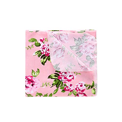 Stretchy Knitted Baby Swaddle Blanket with Headband Set, 35\