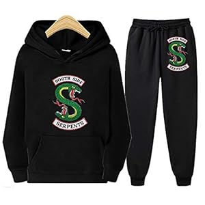 Amacigana® Riverdale Hoodie Kids Sportswear, Outfits Pullover & Broeken, Teenager Unisex, dunne kledingset geschikt voor…