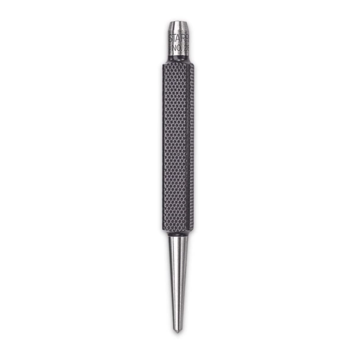 Starrett 264D Centre Punch With Square Shank, 4" Length, 1/8" Tapered Point Diameter, 3/8" Square Thickness