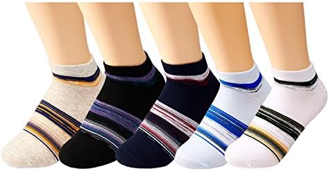 Vanilla Socks Men's 90%Cotton Socks 5pcs High sweat absorption Assorted Colors