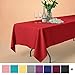 Remedios Rectangle Tablecloth 70x120 Inch - Washable Polyester Table Cloth for 6 Foot Table - Wrinkle Free Dinner Tablecloth for Wedding Party Restaurant Banquet Tables, Red Table Cloths