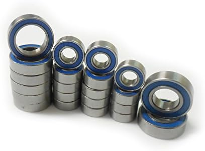 Axial SCX10 ABEC 3 Precision Bearing Kit (22) Rubber Seals (Blue)