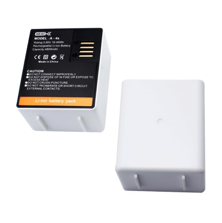 Photo 1 of EBKK 2 Pack Replacement Batteries for Arlo Pro 4 / Pro 3 / Pro 5/5S 2K / Arlo Ultra/Ultra 2 Wireless Security Camera VMA5400 3.85V A-4a